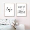 Makeup Girl Wall Pictures Art Print Life Beautiful Quote Canvas Painting Red Lip Art Poster Eyelash Wall Decor HD2705