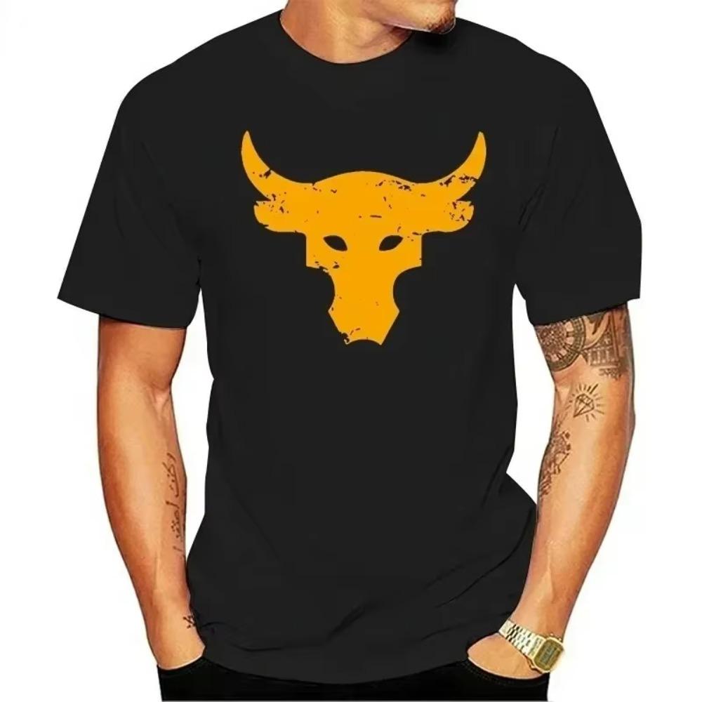 

Мужская футболка Brahma Bull The Rock Project Gym TShirt Cotton Casual Fashion Tops Tee Streetwear Oversize Men Clothing XXXXXL чёрный