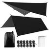 Ultralight Camp Tent Waterproof Camping Tarp Shelter Portable Hammock Rain Fly Sunshade for Outdoor Hiking