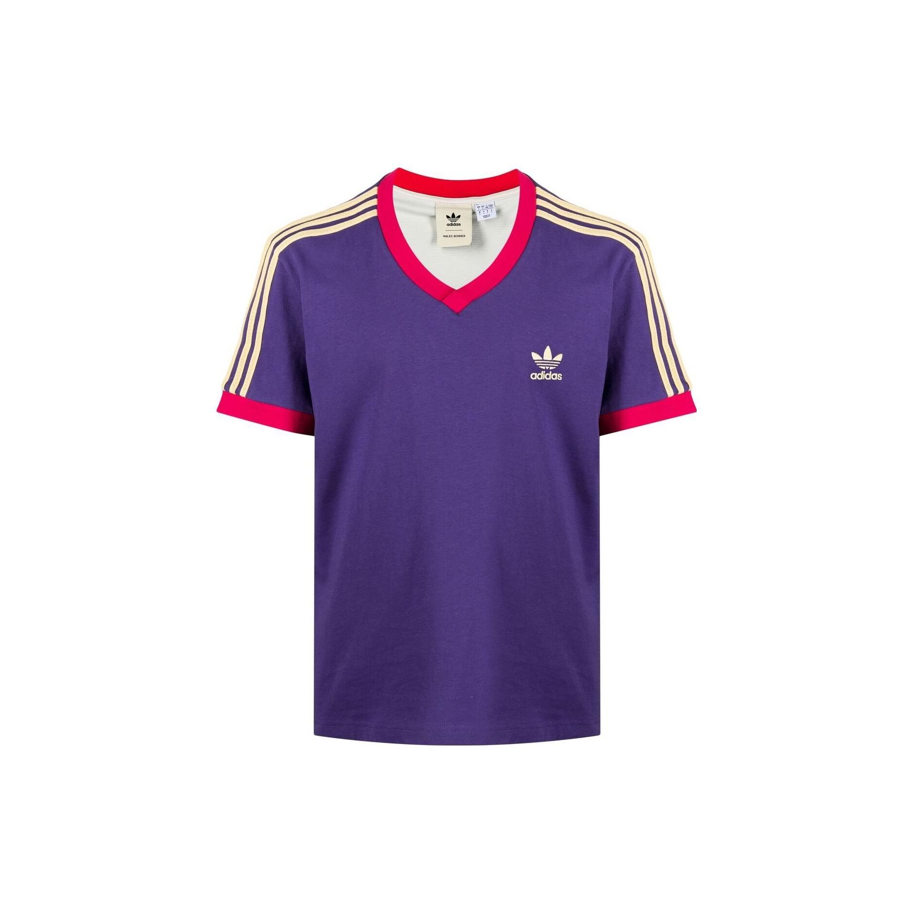 

adidas Originals x Wales Bonner Unisex 70s V-Neck Tee Unity Purple GV1315 S