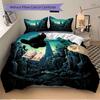 Fantasy Cityscape Structures Print 3Pcs Bedding Setduvet Cover With 2 Bedropillowcase Home Birthday Gift