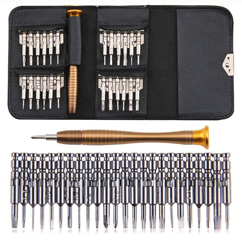 1Set Pocket Tools Screwdriver Set 25 In 1 Repair Tools Kit  for Camera Watch Tablet PC Repair