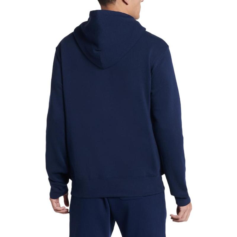 Polo Ralph Lauren FW22 Bear Print Drawstring Hoodie Men Hoodies Blue 710853309-001