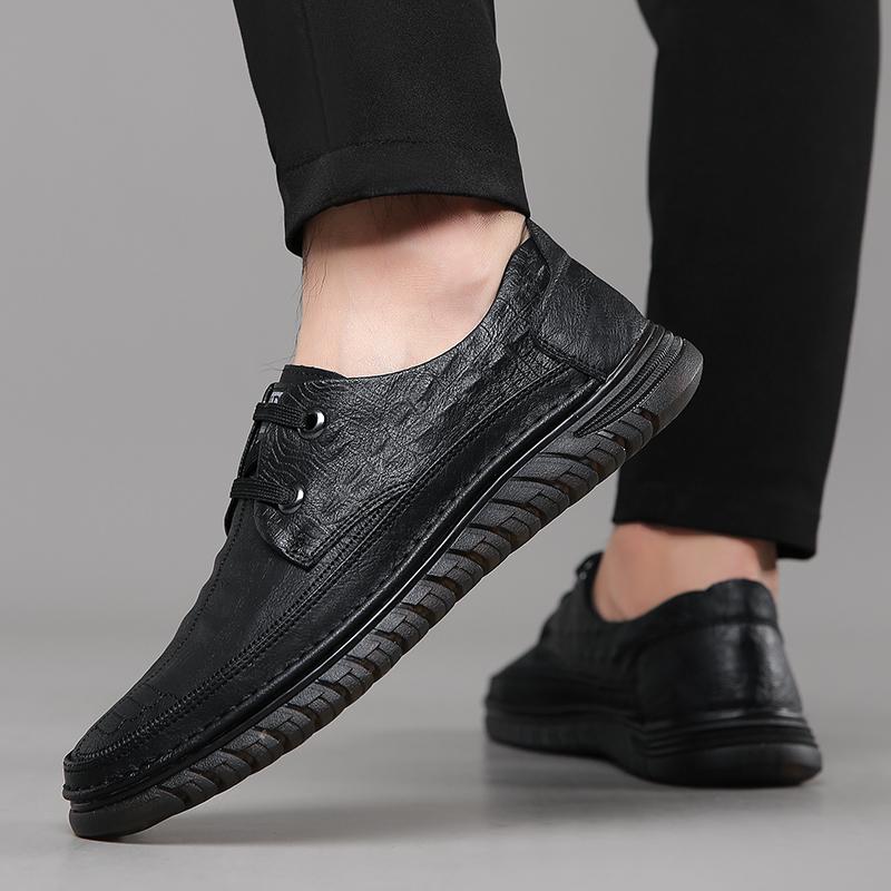 Fashion Men Korea style shoes Leather Platform Oxfords lace up Thick Tottom For Male Shoes Casual oxfords Mens Formal Dress Shoes