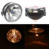 Universal Motorcycle Headlight Head Lamp Bobber Front Light Amber for HONDA Suzuki CB400 CB500 CB1300 Hornet 250 600 900