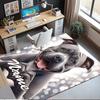 Custom Name Dog Printed Carpet,Rug for Office Chair Living Room Bedroom Kitchen Room Decor Gifts.