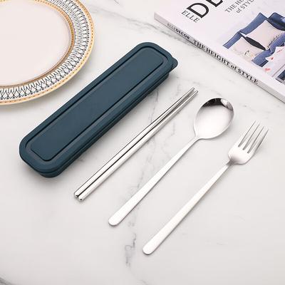 Conjunto de talheres portáteis de aço inoxidável