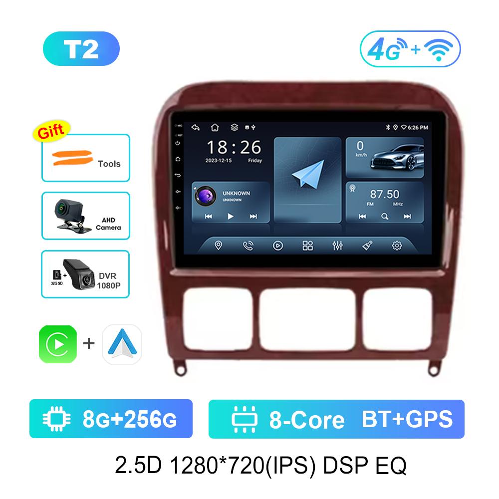 for Mercedes Benz S Class W220 S280 S320 S350 S400 S430 S500 S600 S55 AMG Car Video Multimedia Player WiFi Android GPS Carplay