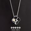 New Simple Flower Exquisite 925 Sterling Silver Jewelry Plum Blossom Hollow Clover Tree Clavicle Chain Pendant Necklaces HZX437