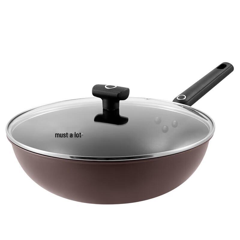 COOKER KING 30cm Non-Stick Flat-Bottom Wok