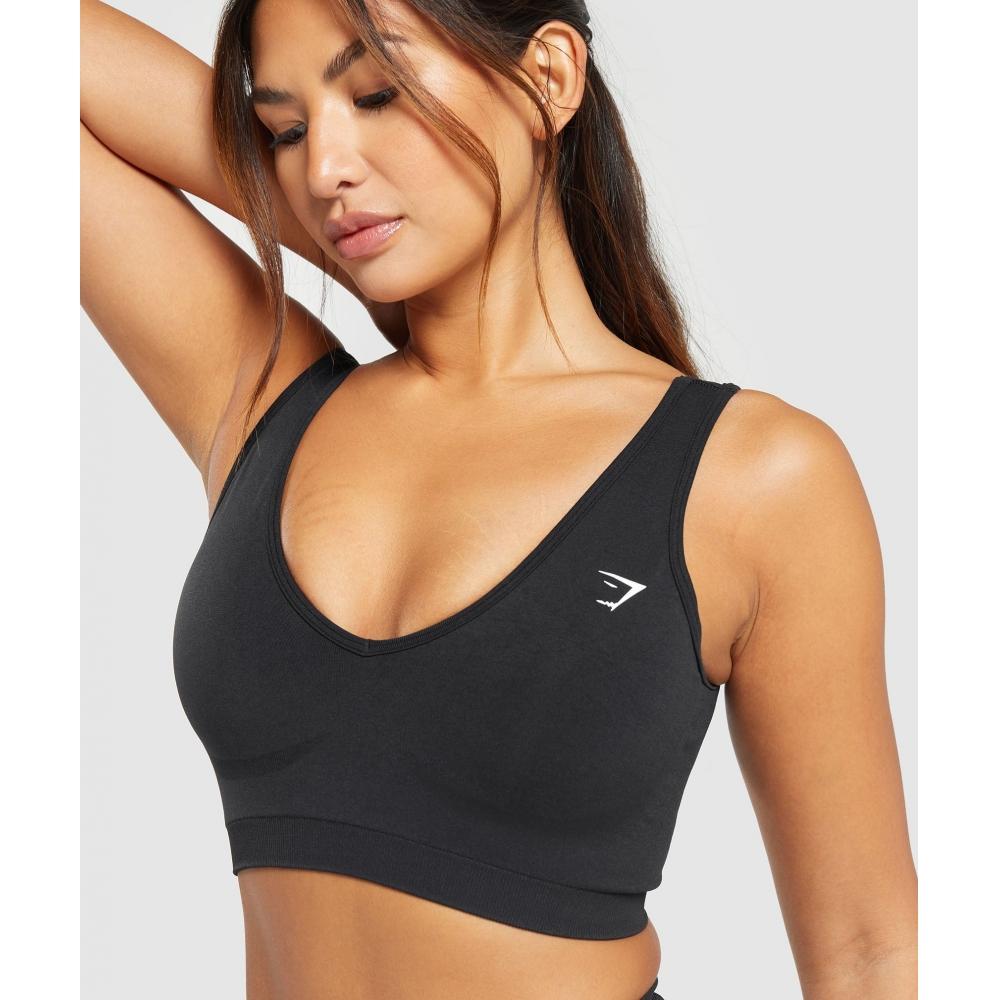 Gymshark Everyday Seamless Sports Bra Black B8a4t Bb2j