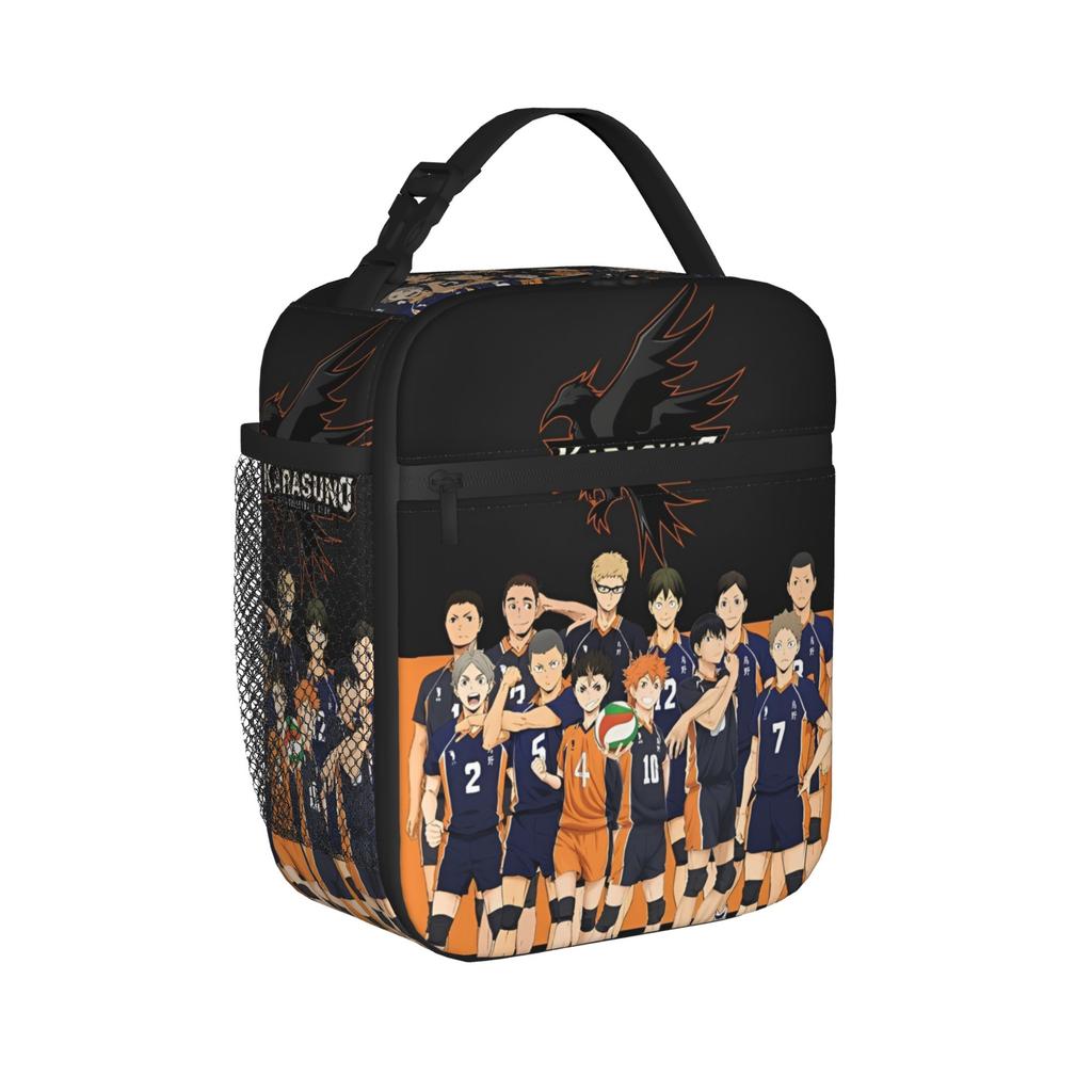 Gojo satoru Thermal Lunch Bags High Capacity Jujutsus Kaisens Reusable Thermal Carrier Tote Lunch Box Beach  Open-air Food Handbags