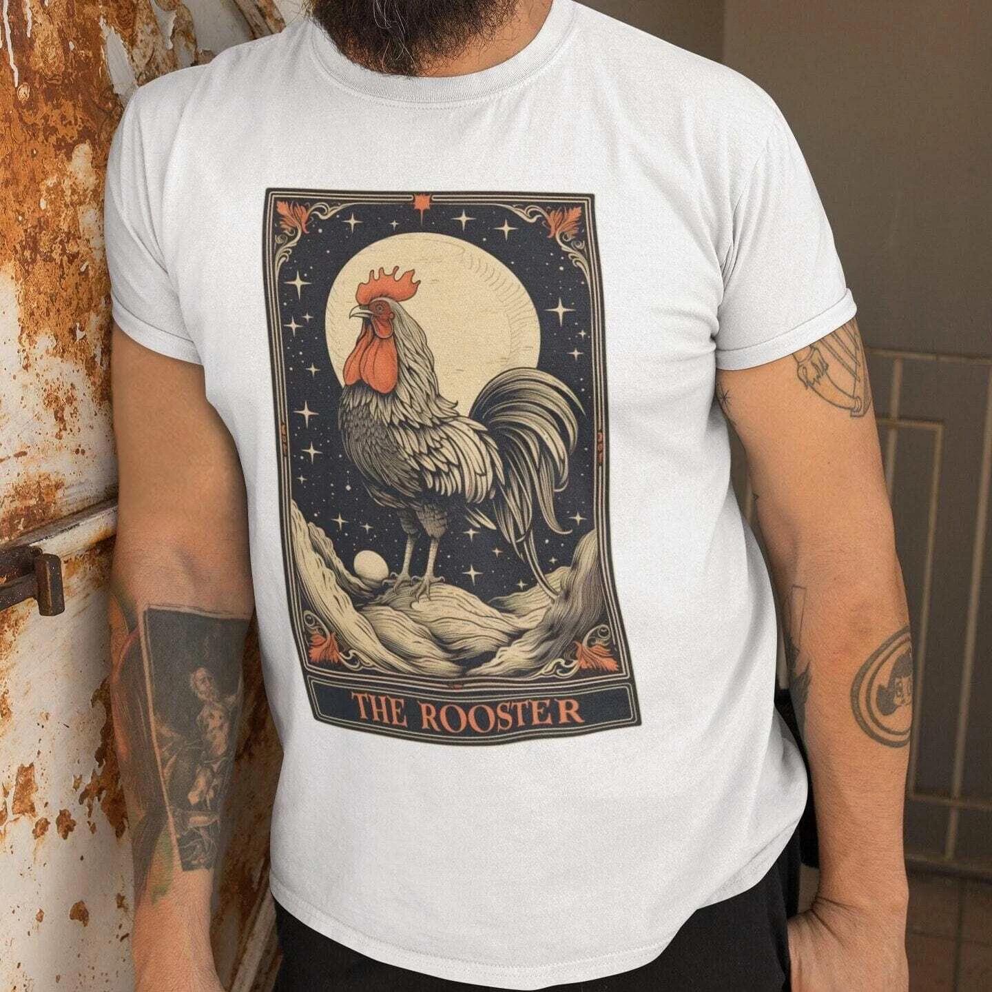 The Rooster Tarot Card Shirt Chicken Lover S