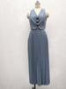 2025 African Style Women's Sleeveless Vest & Pleated Long Skirt Two-Piece Summer Set