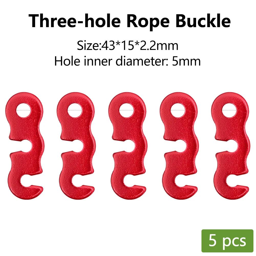 1/5/10pcs Adjustable Tent Rope Buckle Aluminum S-type Wind Cord Buckle Sturdy Rope Buckle for Outdoor Camping Tents Accessories