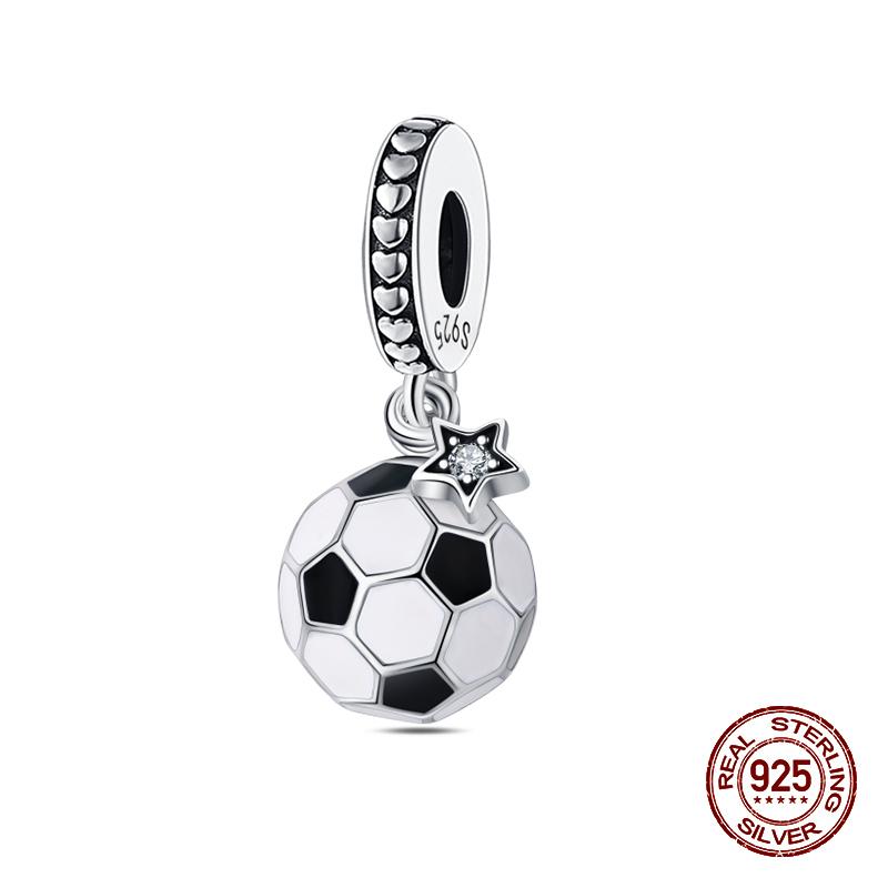 100% 925 Sterling Silver Guitar Musician Painter Doctor Career Charm Bead Fit 925 Original Bracelet DIY Souvenir Jewelry