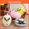 Easter Foam Egg Pendant With Diy Woven Design Festive Venue Decorations Setup