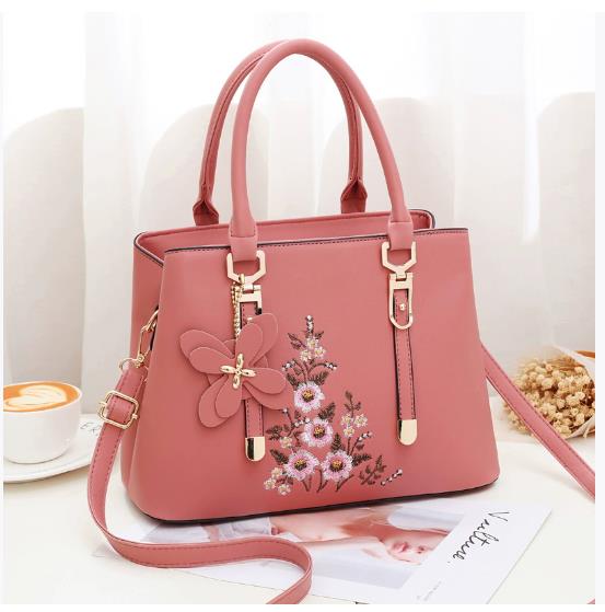 New Women Small Embroidery Flower Handbag Fashi Brand Crossbody Bags Sac A Main Femme De Marque Luxe Cuir Totes