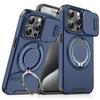 For iPhone 16 Pro Max Case, Magnetic Camera Cover Phonecover With 360° Rotating Ring Holder For For iPhone 16