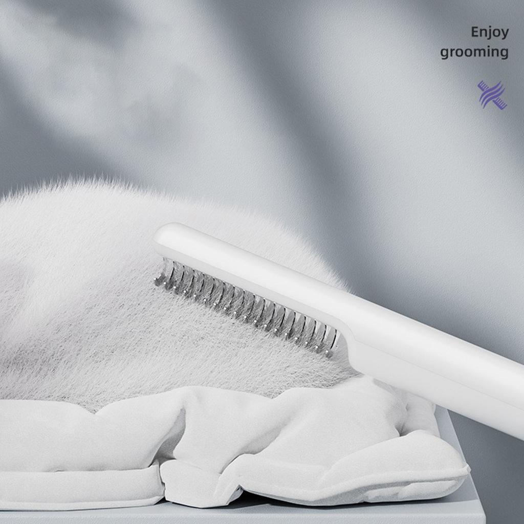 Cat Dematting Comb Grooming Brush Comb for Remove Knots Mats & Tangled Hair Stainless Steel Rake Deshedding Tool