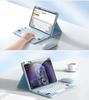 GOOVEN Stylish Keyboard Case for iPad Air 11 with Mouse and Pencil Storage on Compatible with iPad Air 11 and 1st Bluetooth Wireless Keyboard with