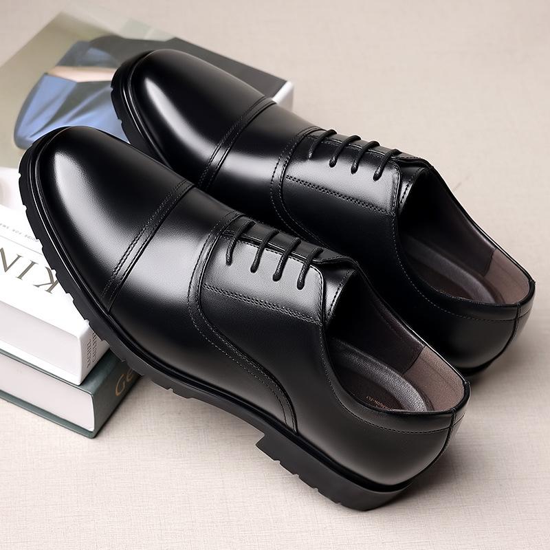 Foreign trade hole leather shoes men's genuine leather men's business dress three joint work leather sandals men's shoes