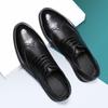 Men's Leather Shoes Floral Carving Brogue Shoes New Casual Oxfords Rubber Bottom Wedding Shoe Business Lace-up Men Dress Shoes