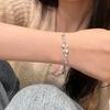 Super Fairy Bow Zircon Bracelet Women~ Temperament Simple Short Collarbone Chain Summer Niche Versatile Bracelet