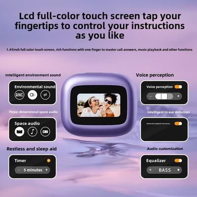 New Cross-border Clip-on Bluetooth Headset Power Display Charging Compartment Bluetooth Headset Mini Sports Bluetooth Headset
