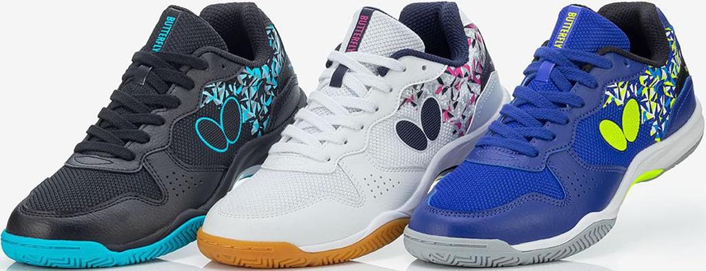 Butterfly Table Tennis Resoline Bilite Royal Size Shoes, II, Cushioned, Anti-Twist, Blue, 23.5 (93740)