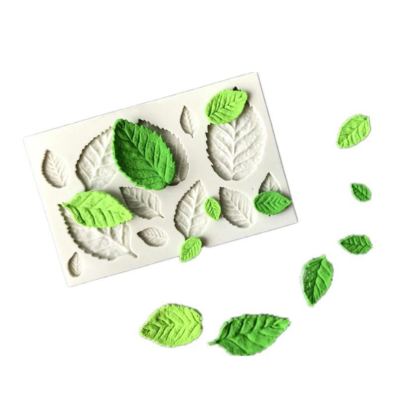 Silicone Leaf Mold Fondant Cake Decorating Tools for Chocolate, Candy, Resin, Clay, DIY Craft Making