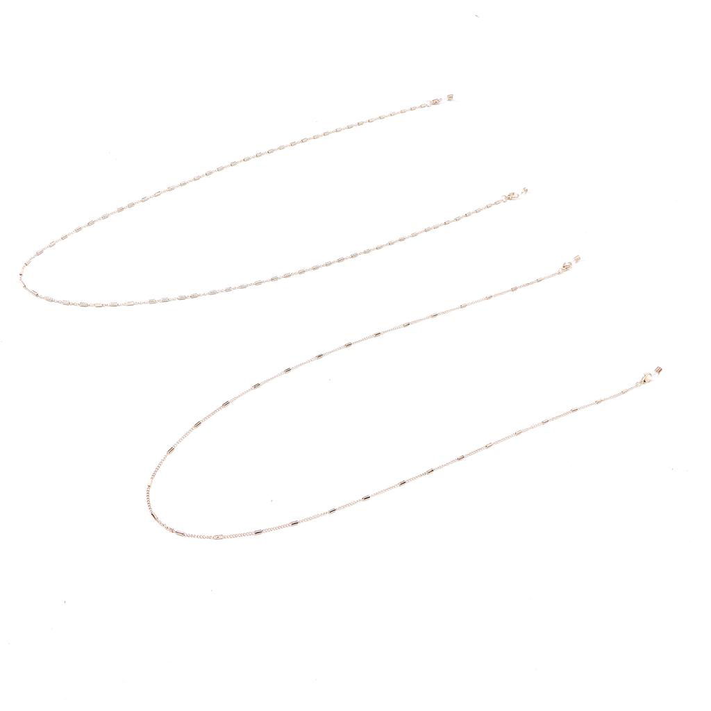 2 Stück Gesichtsmaskenhalter Kette Lanyard Band Einfacher Metall Sonnenbrillenbandhalter
