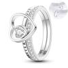 Size 6 -9 Inch Authentic 925 Silver Women Stackable Ring Girl 'S Luxury Wedding Finger Rings