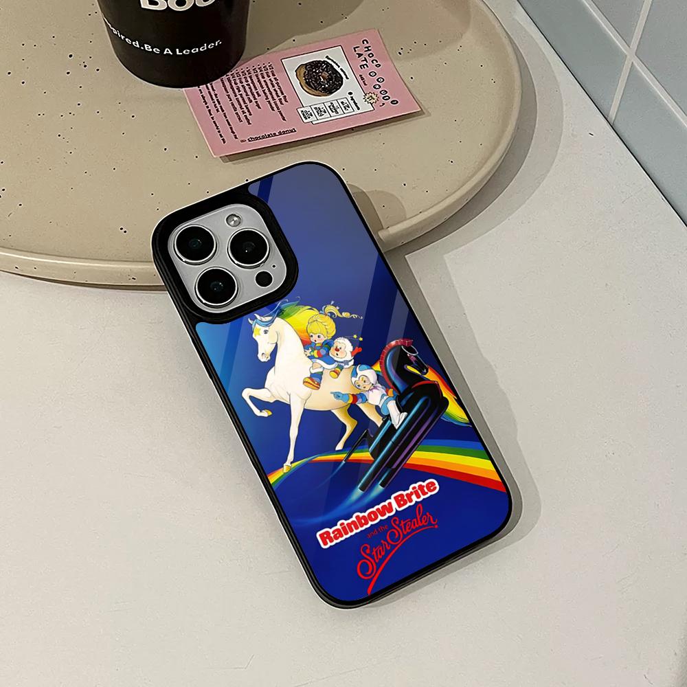 Cartoon R-Rainbow Brite Phone Case for Iphone 17 16 15 14 Air 13 12 11 Pro Max Mini Plus Fundas Shell PC+TPU Cover