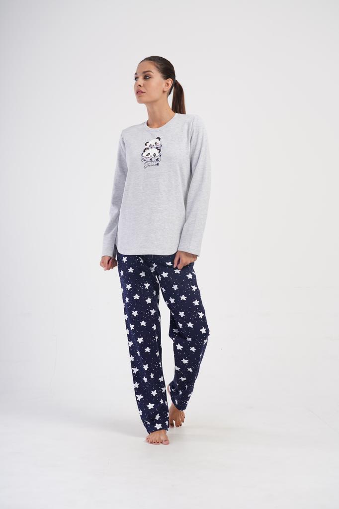 Women's Cotton Pajamas Long Pants And Long Sleeve S Vienetta Pandas