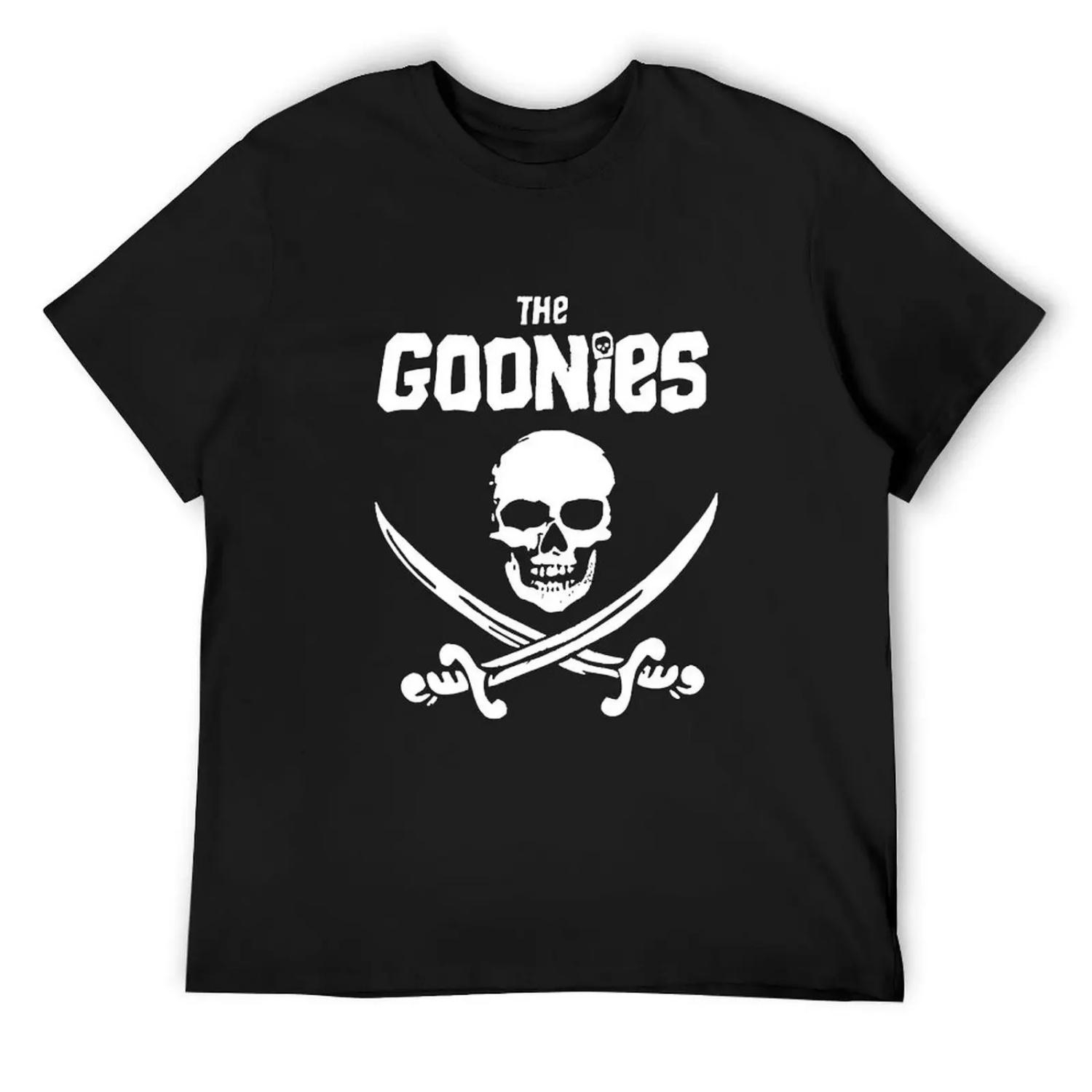 

Vintage The Goonies Movie T-Shirt kawaii clothes blue lock cute tops t shirts for men XXXXXL чорний