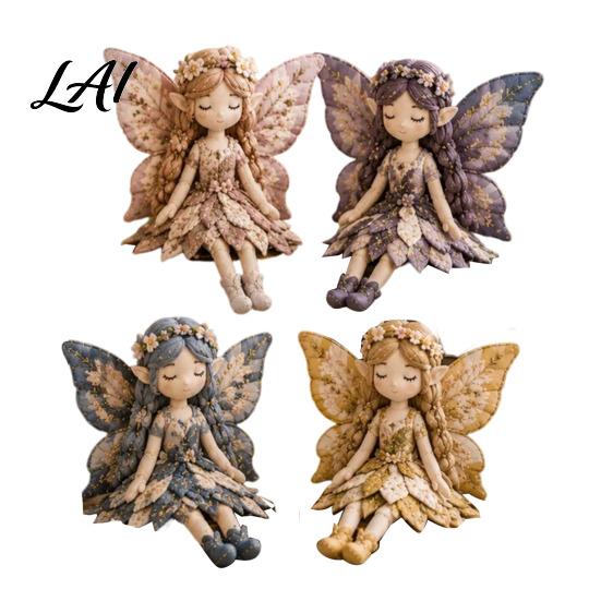 Pre-cut Fabric Kit DIY Fairy Patchwork for Beginners Flower Fairies Craft Set