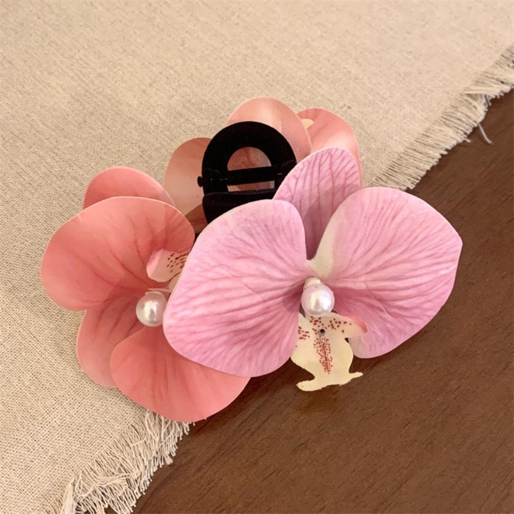 Super Fairy Orchid Hair Clip Purple Lily Flower Headwear New Hair Accessories  Woman