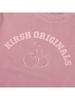 KIRSH Pigment Dyed Arch Cherry Crop Sweatshirt [Pink]