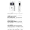 New Home Doorbell High-definition Wireless Video Doorbell with A Solar-powered Rain Cover Smart Doorbell Voice-changing Intercom Surveillance Camera