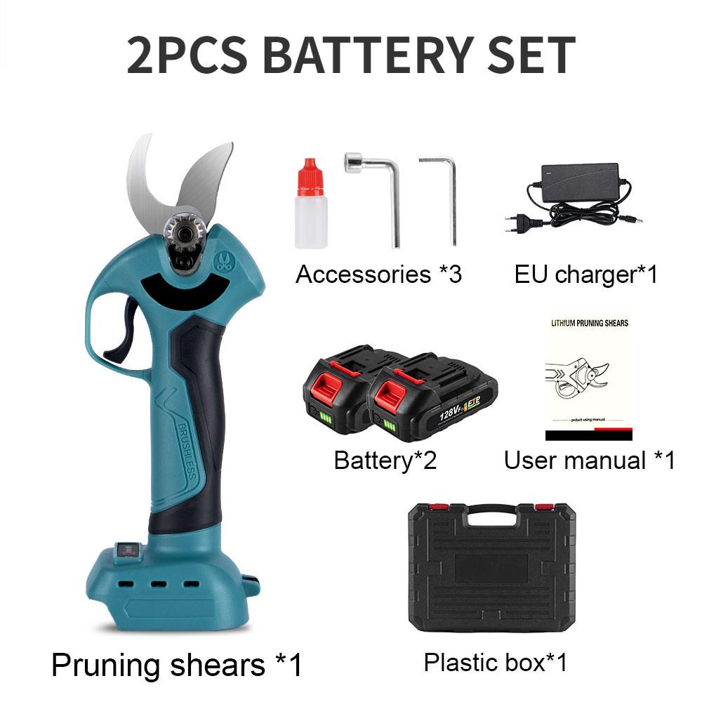 4-biegowe bezszczotkowe elektryczne sekatory akumulatorowe ręczne do sadu, krzewów, przycinania gałęzi drzew