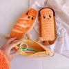 Creative Funny Toast Bread Pencil Case Large Capacity Universal Student Pencil Case Pouch Children Stationery Gift Pencil Case
