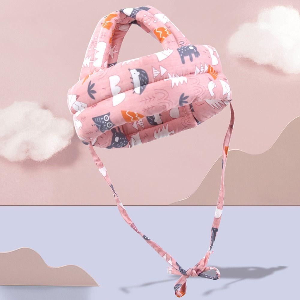 Bequemer Verstellbarer Babyschutzhut Weicher Sicherheits-Antikollisionshut Cartoon Sturzsicher Sturzschutzpolster Kleinkind