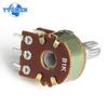 10Pcs WH148 B1K B10K B50K B100K B1M 6Pin Linear Potentiometer 15mm Shaft with Nuts and Washers