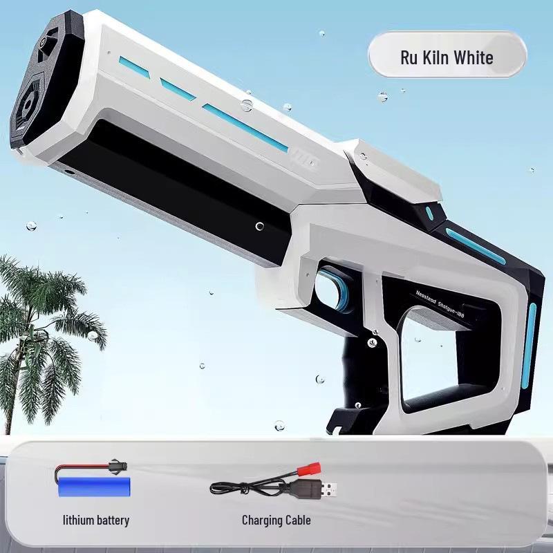 High-Pressure Automatic Electric Water Gun with Pulse Absorption – Large Capacity and Black Technology Design