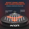 IANONI ORANGE SUPER POWER Negru&Albastru 38mm 360g Rachete Padel Fibră de Carbon 18k Suprafață Rugoasă Raqueta Paddle Racket