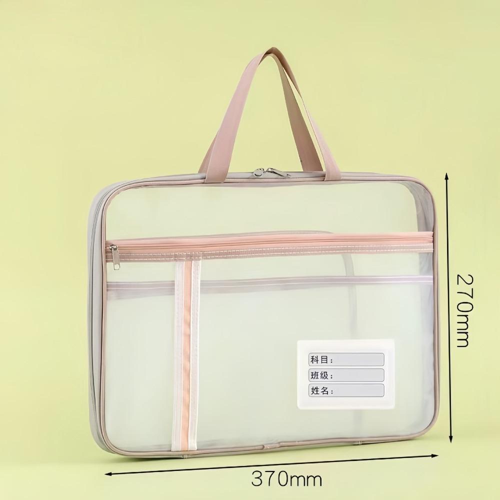 

5-слойная сумка-органайзер сетчатая сумка для классификации предметов новая сумка-тоут для кампуса для школы, офиса розовый