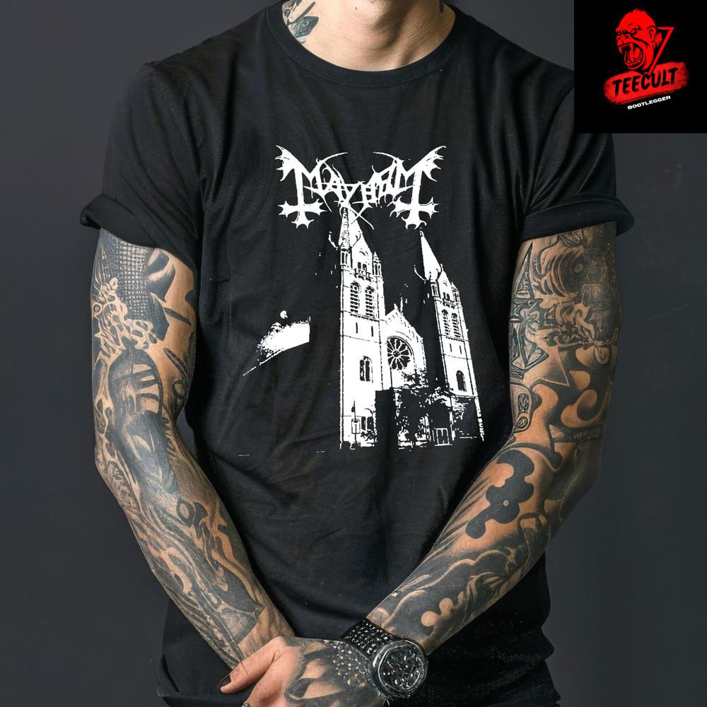 

Mayhem Heavy Metal Rock Unisex Heavy Cotton TShirt S–3XL Unisex T-Shirt M