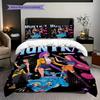 Vibrant Artistry Colorful Characters Unite Three-piece set(1 * duvet cover + 2 * pillowcase, without core)Bedding set Christmas birthday gift