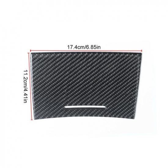 Carbon Fiber Front Cup Holder Panel Cover Trim For Chrysler 300 2005-2007